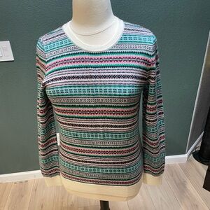 Talbot9 Soft Woven Lambswool Sweater in Shades of Teal